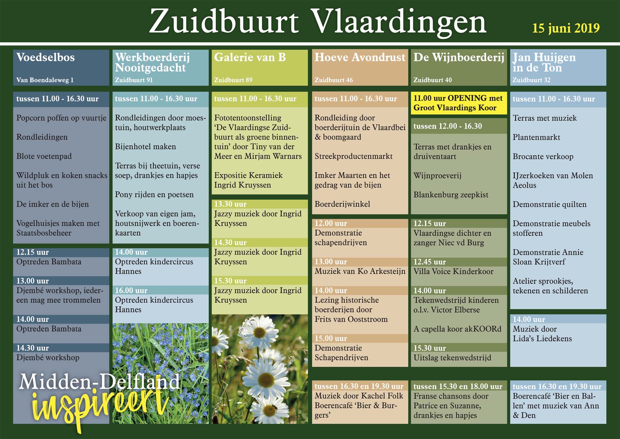 Programma Midden-Delfland Dag - 15 juni 2019 - Zuidbuurt