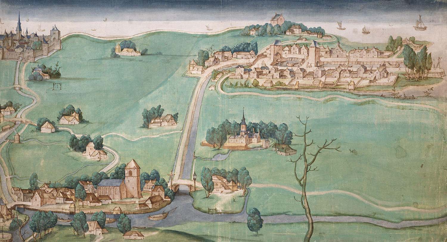 Kaart Drie Schieën 1512